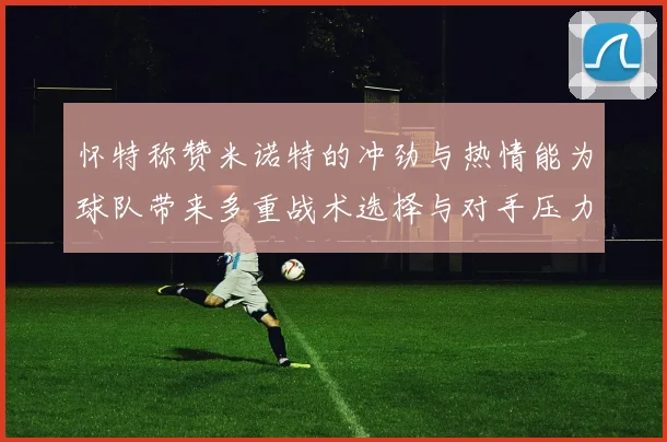 怀特称赞米诺特的冲劲与热情能为球队带来多重战术选择与对手压力